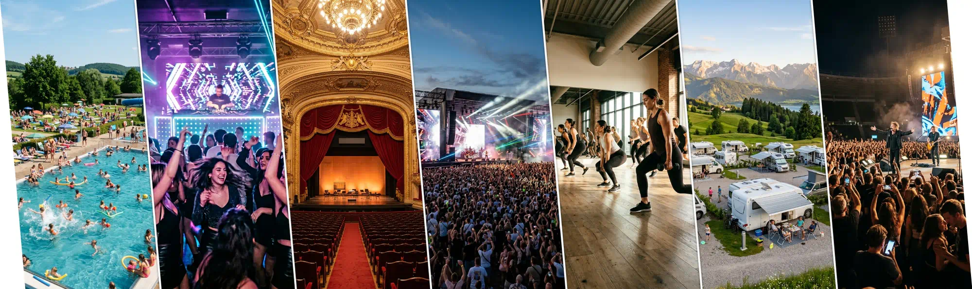 TikFlow Einsatzbereiche: Freibad, Nightclub, Theater, Konzert, Fitness, Ferienanlage, Wohnmobil-Stellplatz